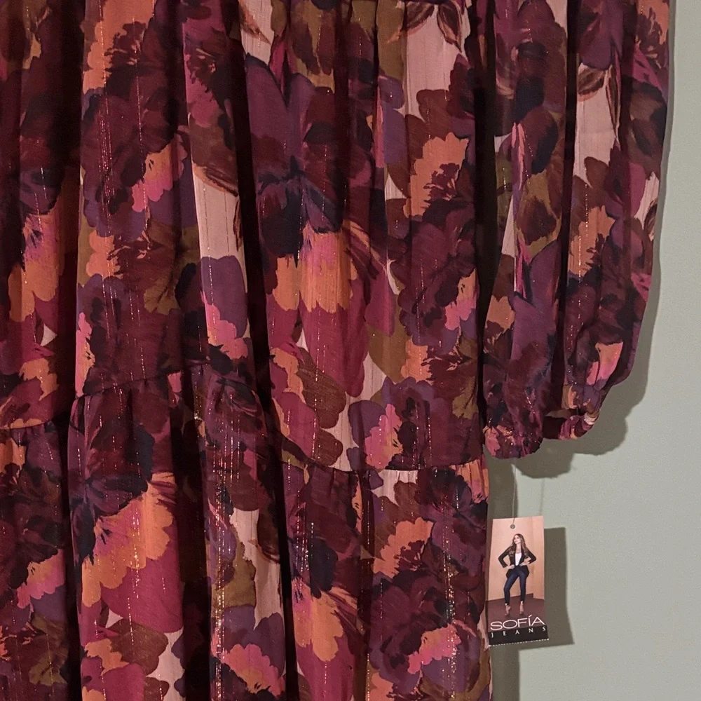 Sofia by Sofia Vergara Multicolor Long Sleeve Dress - Picture 4 of 5